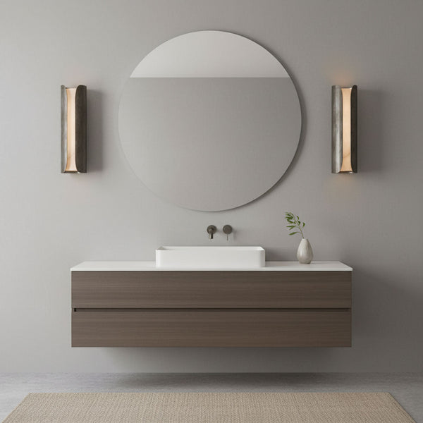 Cradled Alabaster Sconce