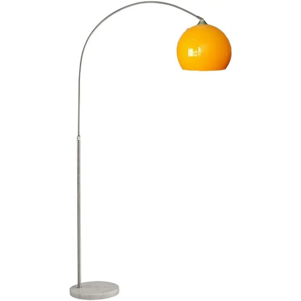 Chrome Arc Floor Lamp | Marble Base | CLOPO8950