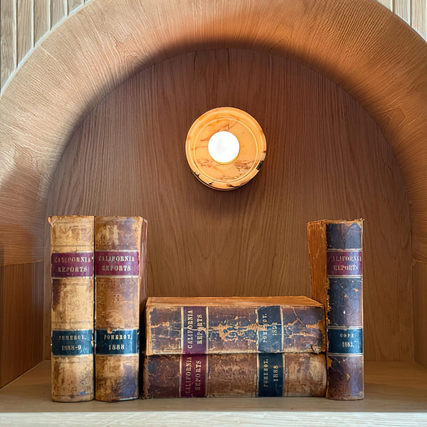 Ollaeos Disc Marble Wall Lamp