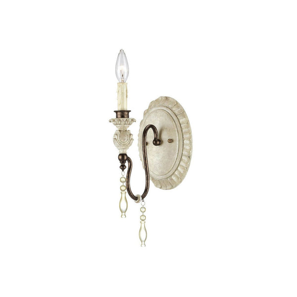 Quell Vintage Industrial Antique Wood Wall Lamp