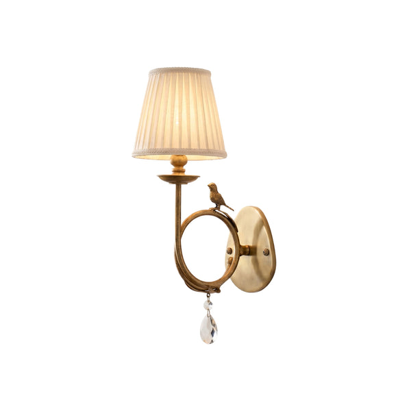 Orvienne Bird Fabric Wall Sconce