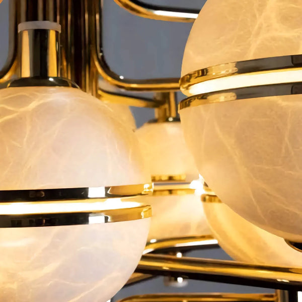 Alabaster Orbital Suspension Chandelier | CLJY0219