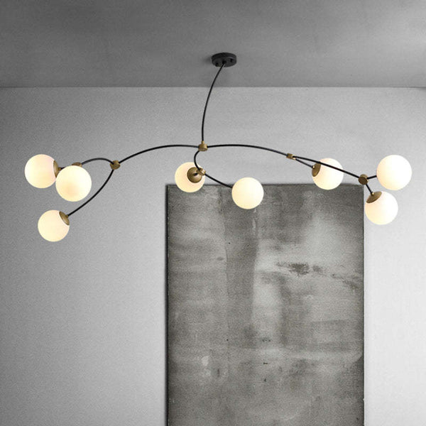 Modern Molecular Branch Design Ball Glass Chandelier