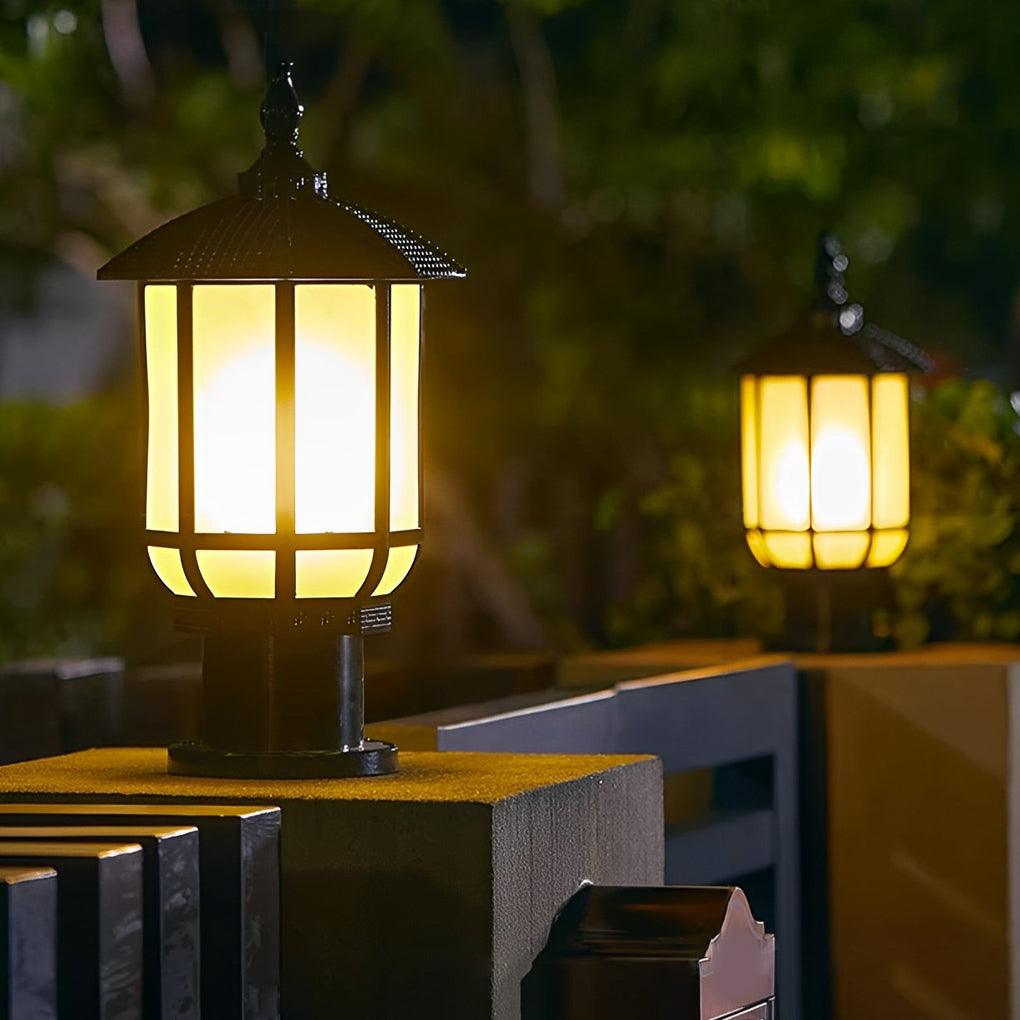 Caleliella Retro Outdoor Fence Post Lights