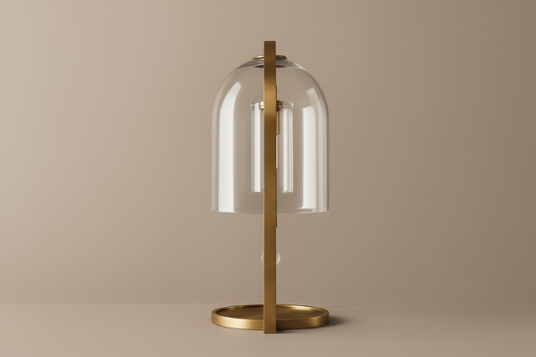 Glass Dome Table Lamp | Brass | CLHY23WX