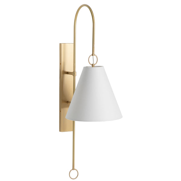 Ildvuvyi Modern Brass Fabric Wall Lamp