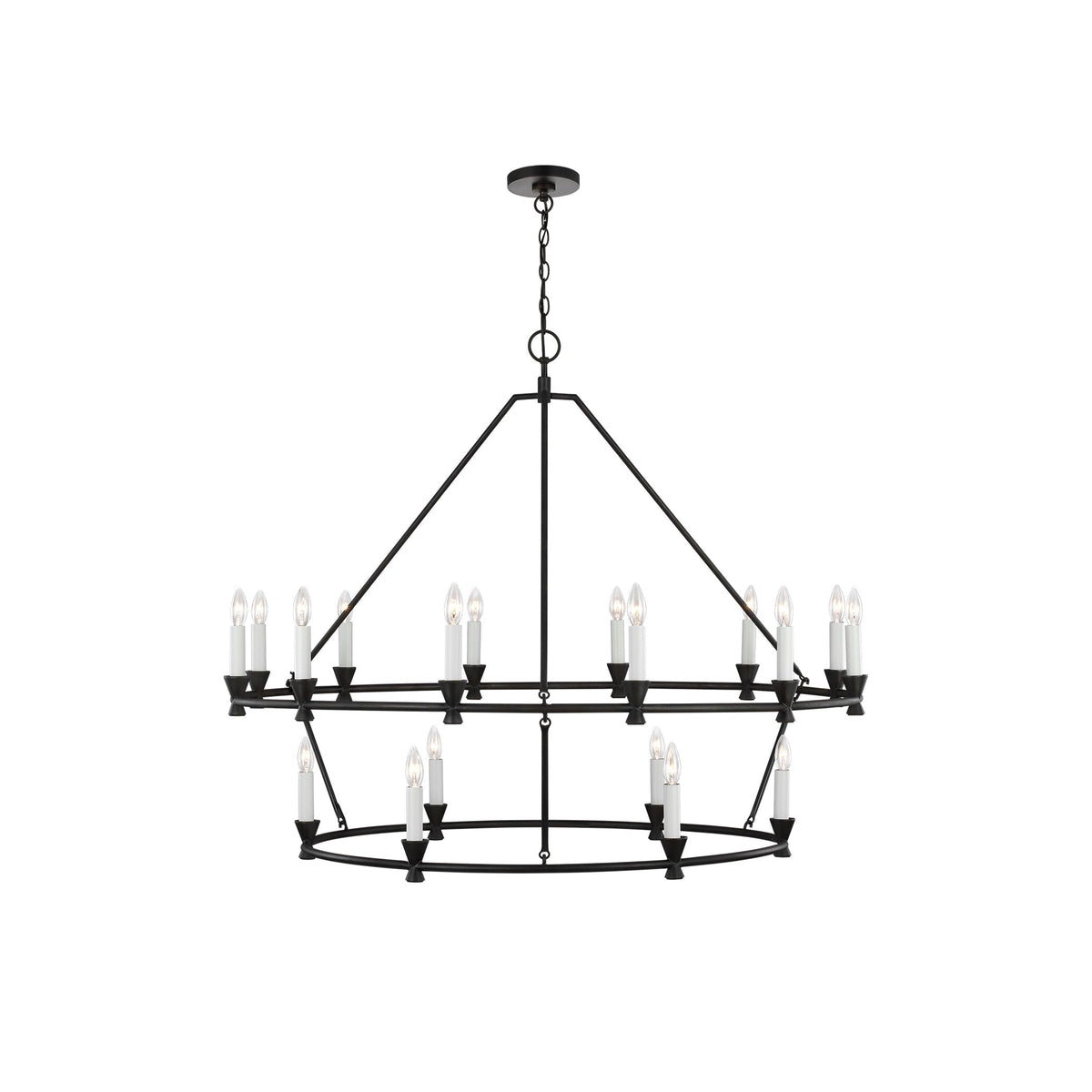 Ovyneth Vintage Industrial Brass Chandelier