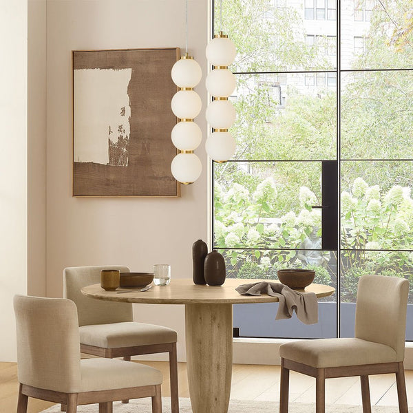 Alvuva LED Frosted Strand Glass Globe Pendant Light