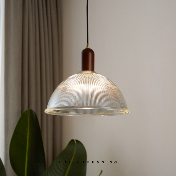 Wabi-Sabi Glass Bedroom Clear Pendant Lights