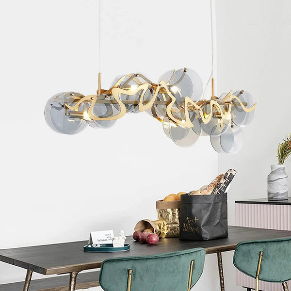 Graffiti Glass Chandelier