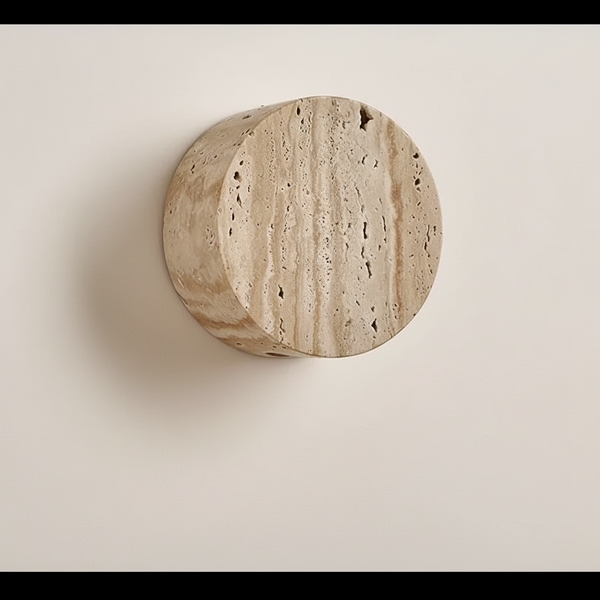 Bonetti Wall Light | Travertine Cylinder | CL502