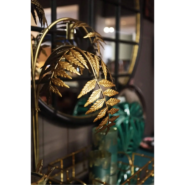 Golden Palm Tree Floor Lamp