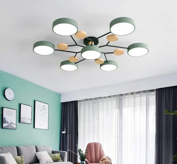 Art Deco Chandelier, Modern Flush Mount Chandelier Ceiling Light