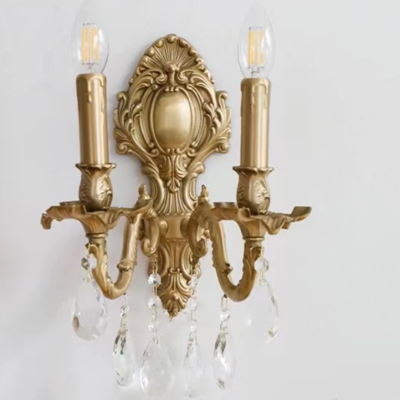 Silva Vintage Luxury LED Wall Light Crystal Living Room Hallway