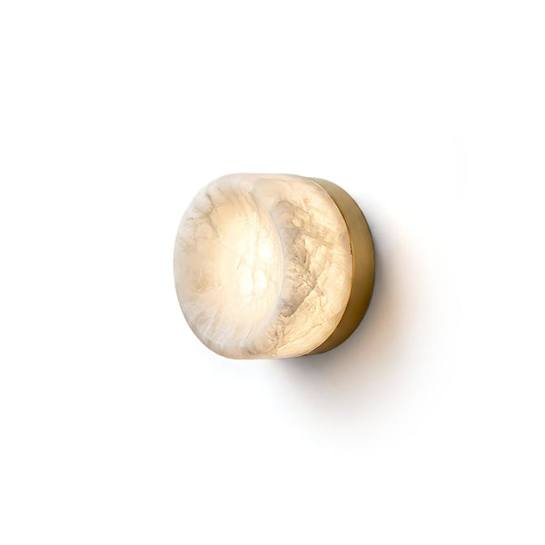 Opal Disc Alabaster Wall Sconce