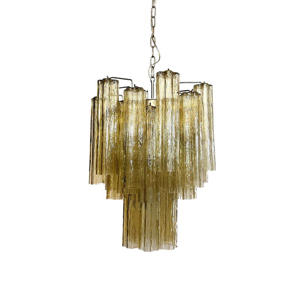 Fantastic Amber Tube Chandelier