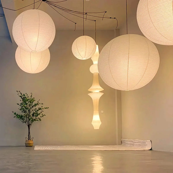 Round Paper Lanterns Pendant Lighting