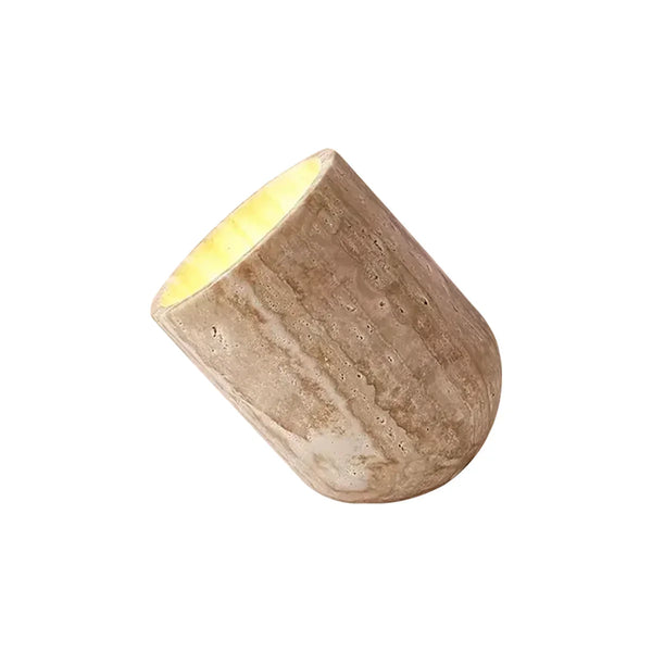 Cylinder Amidori Travertine Table Lamp