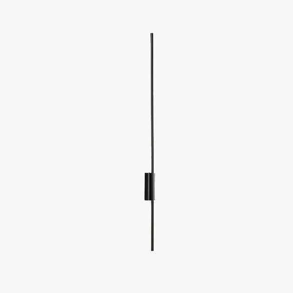Arisha Modern Linear Metal& Bedroom Wall Lamp, Black/Brass