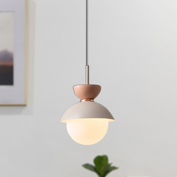 Nordic Macaron Glass Orb Pendant Lighting
