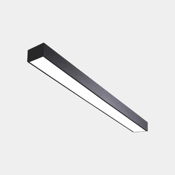 Ceiling Light Modern Linear Flush Mount Office LED, Black/White