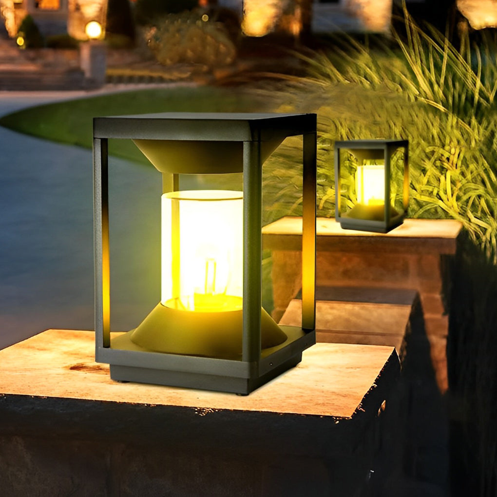 Elauise Minimalist Modern Fence Outdoor Post Lights