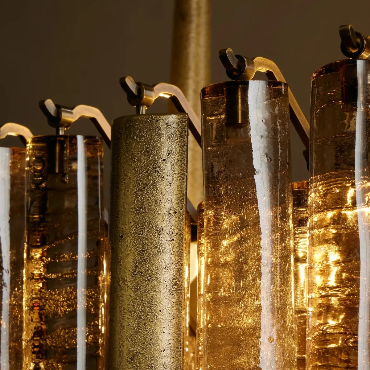 Veneziana Linear Chandelier | Cast Glass | CLVNZLIN