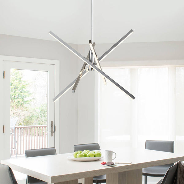 4-Light LED Sputnik Chandelier