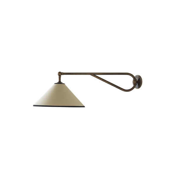 Hymn Vintage Brass Fabric Wall Lamp