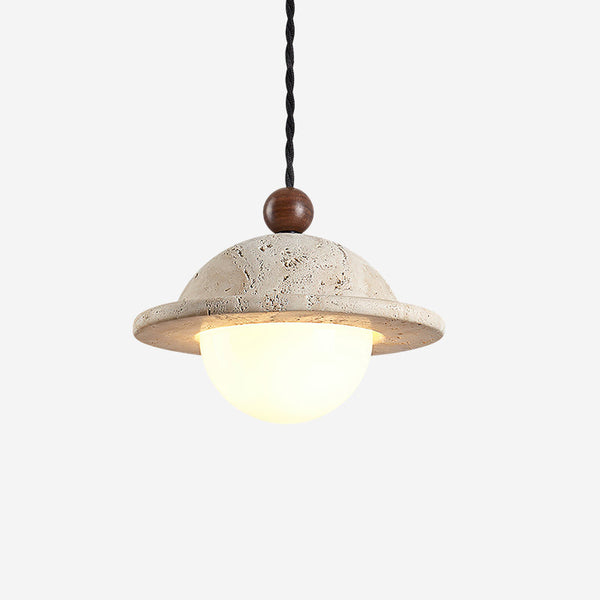 Noreaya Donut Pendant Light Travertine