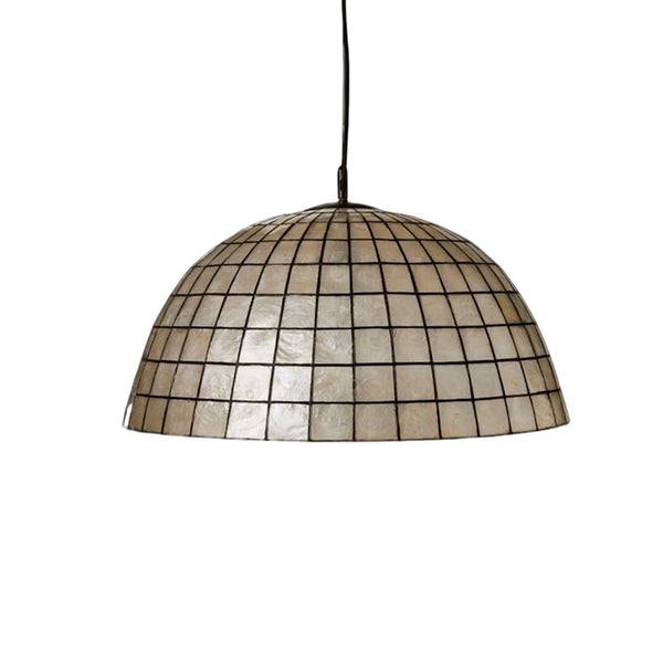 Capiz Shell Dome Pendant Light