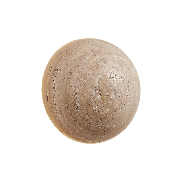 Luna Round Travertine Wall Light