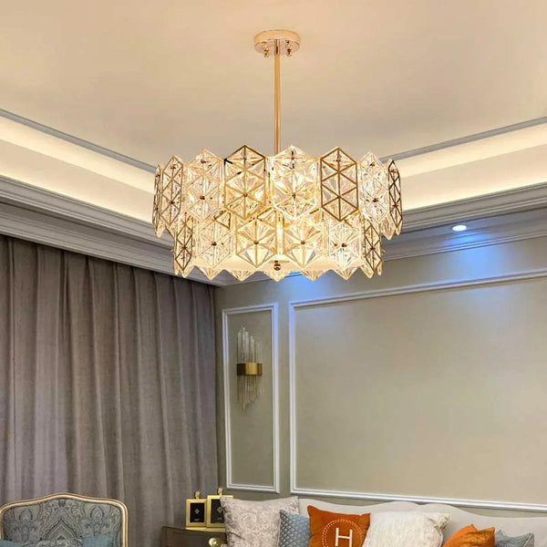 Kinkeldey Crystal Prism Chandelier