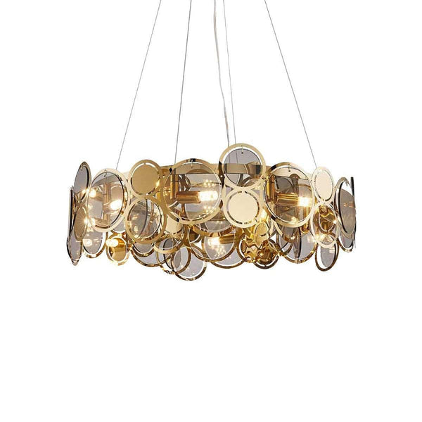 Adrianna Glass Round Chandelier