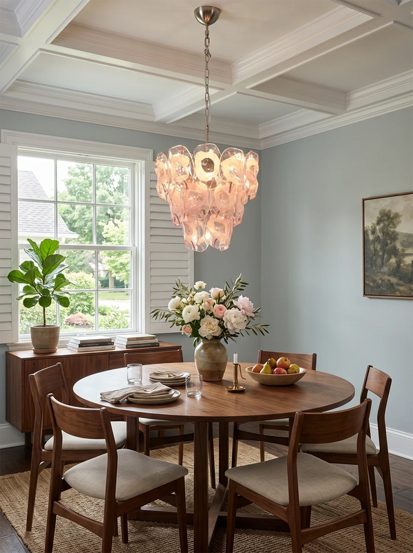Amaris Petal Glass Tiered Chandelier