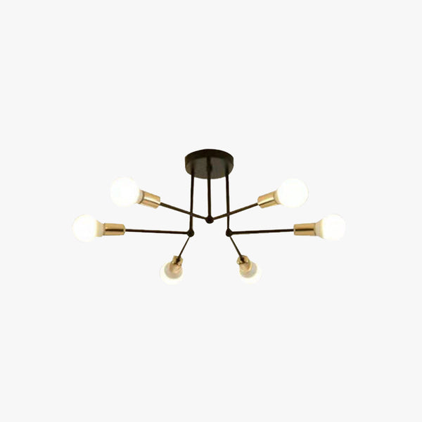 Valentina Flush Mount Ceiling Light Linear Industrial