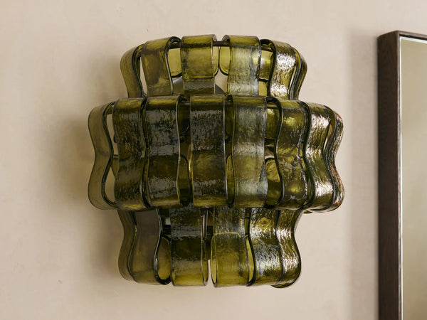 Bellatrix Wall Sconce | Green Glass | CLBLXWS
