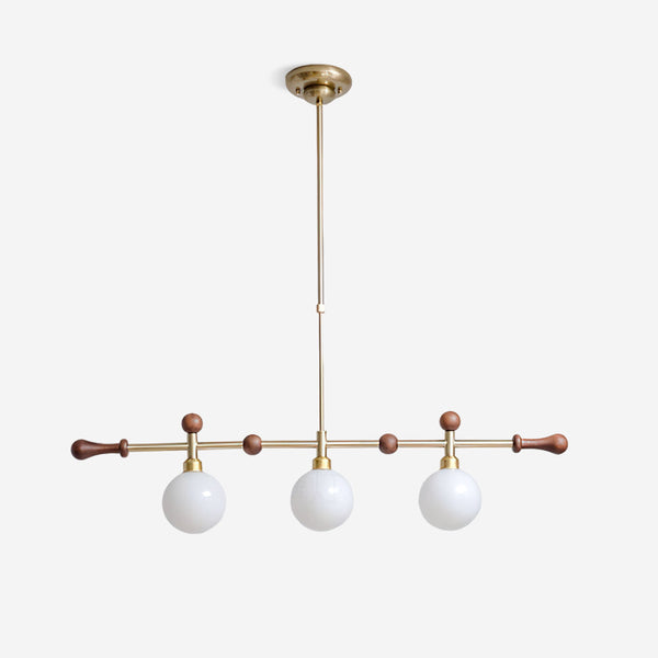 Chandelier Linear Globe LED/Incandescent for Dining Room Kitchen Island
