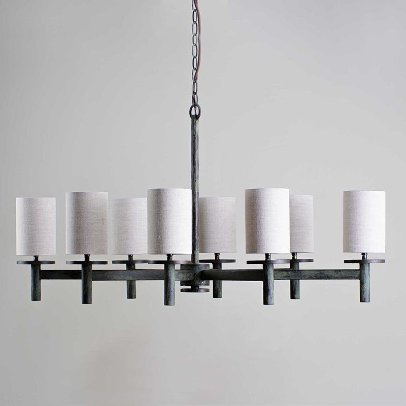 Iltalaris Nordic Art Brass Fabric Chandelier