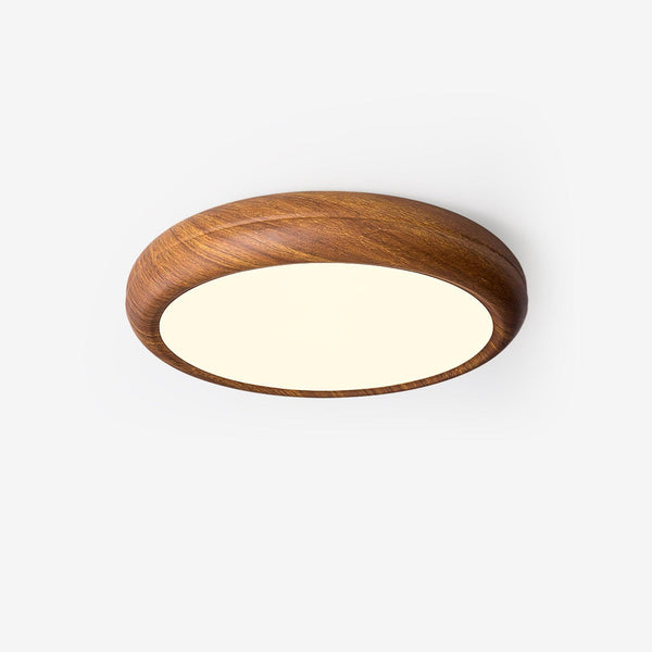 Orbis Wood Wood Grain Round Ceiling Light