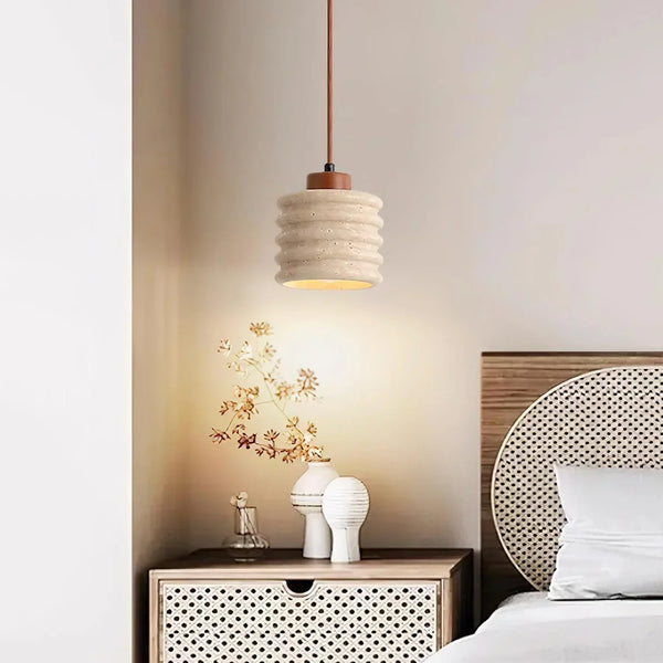 Candeeiro Column Travertine Pendant Lamp