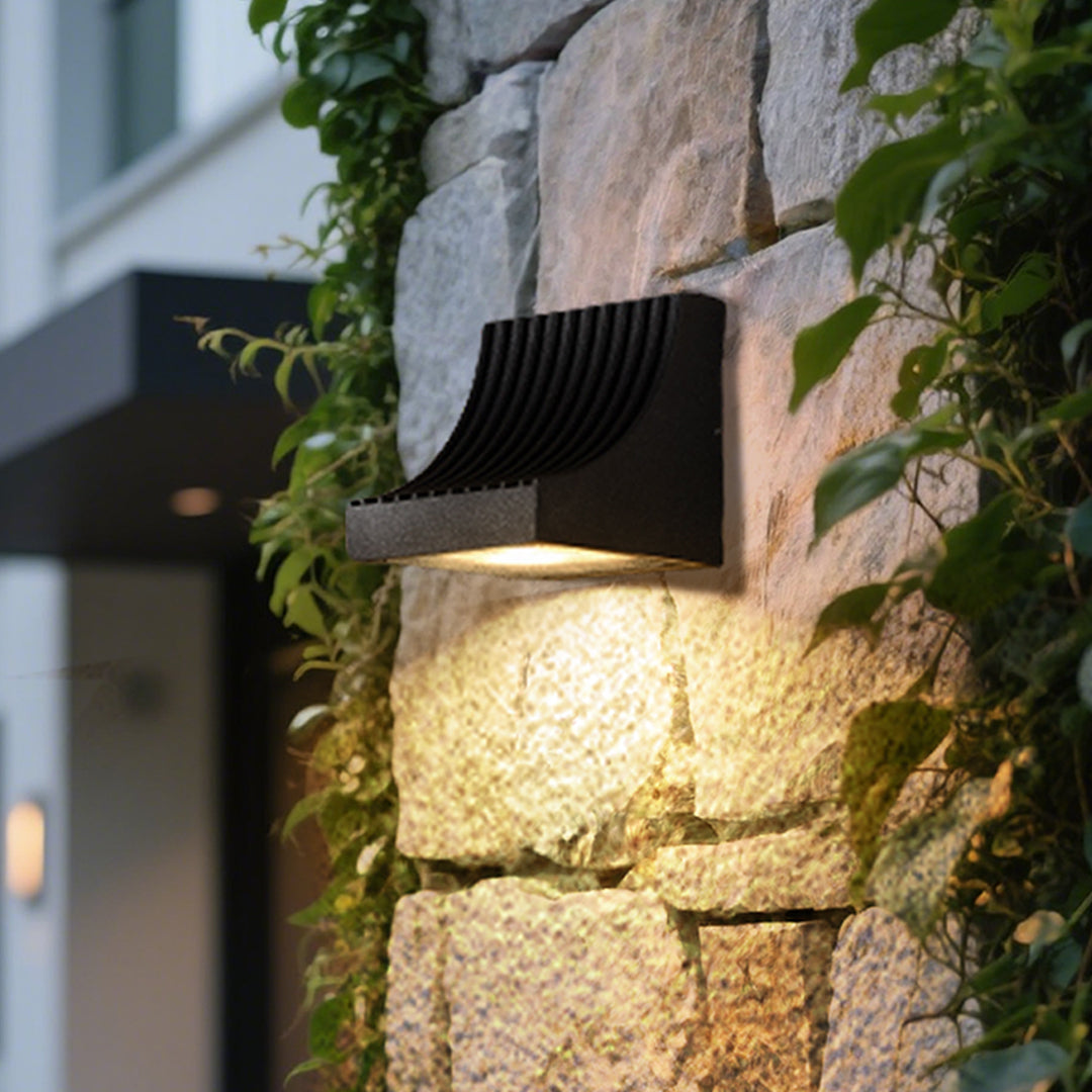 Celueria Industrial Minimalist Glass Outdoor Wall Light