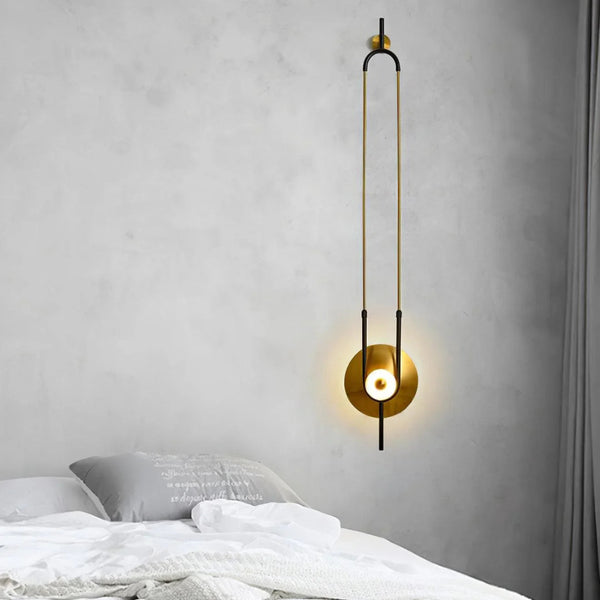 Ellipse Ring Marble Wall Light