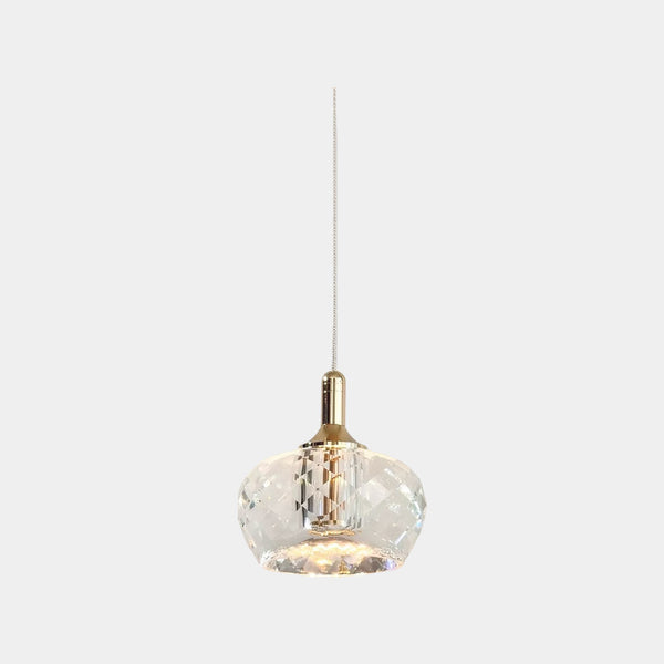 Luxury Small Crystal Round Pendant Light LED, 3 Colors