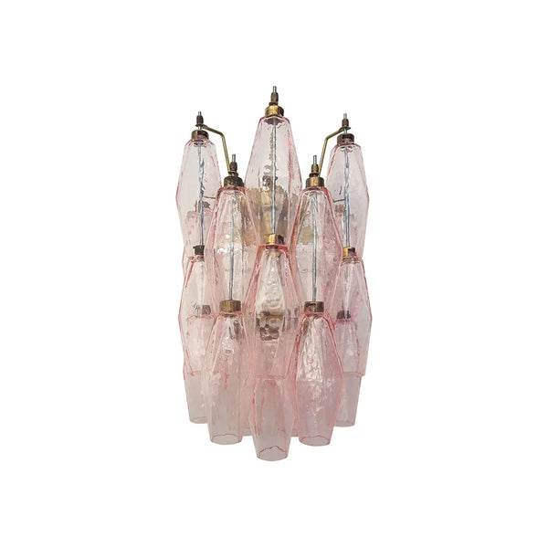 Poliedri Pink Wall Lamp