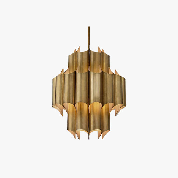 Arisha Simple Retro Creative Chandelier Brass Bedroom