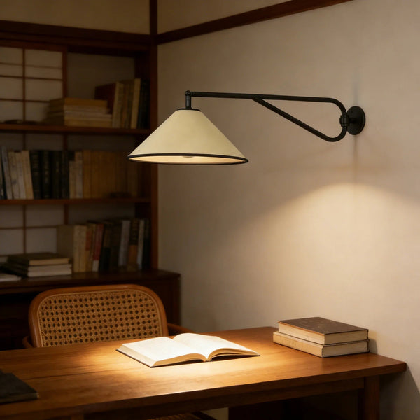 Swing Arm Cone Wall Sconce