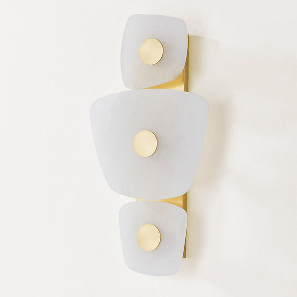 Itheora Brass Alabaster Wall Lamp