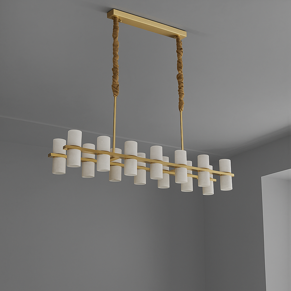 Filari Alabaster Linear Chandelier | CLNH01441