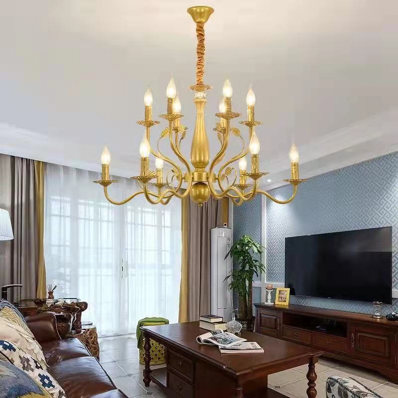 Silva Rustic Glass Chandelier Living Room Bedroom